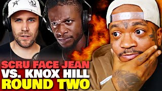 ROUND 2 🚨  Scru Face Jean vs Knox Hill Both Disses  Reaction [upl. by Eioj629]