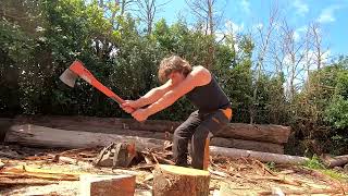 How to Split Wood with Axes and Mauls Like a Pro Hardwood Softwood Safety Wedges [upl. by Nellie]