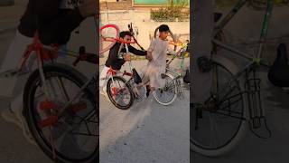 Cycle wheeling new stunt 46  its tiger  shorts wheeling [upl. by Rasaec796]