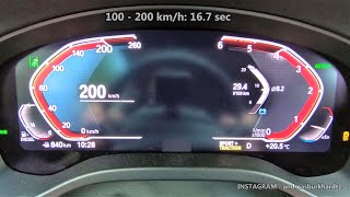 2022 BMW G01 X3 xDrive 30d 286 HP Acceleration 0  100 100  200 [upl. by Elfie928]