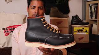 Red Wing 8859 Moc Toe Navy Portage Leather  I booked a TV commercial  I have shingles on my face [upl. by Sherwood]