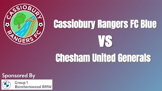 Cassiobury Rangers Blues vs Chesham United Generals [upl. by Ainecey4]