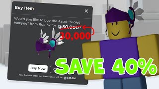 How to Save 40 Off Any Item on Roblox [upl. by Anyahc]