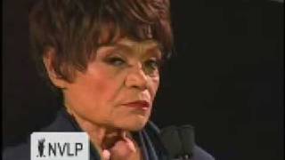 Eartha Kitt accepts an award at the 2008 NVLP Wisdom Awards [upl. by Graces]