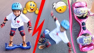 VLOG  PREMIÈRE FOIS EN HOVERBOARD pour Swan et Maman  Gare aux Chutes  🤕 [upl. by Esther]