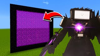 How to Make A Portal To The Titan Tv Man Upgraded Dimension in Minecraft [upl. by Kotick529]