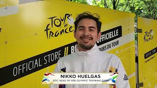 Nikko Huelgas attends Tour de France  Paris2024 [upl. by Bartel602]