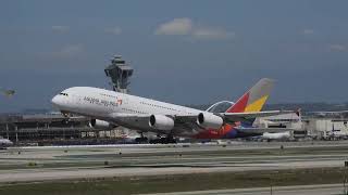 Asiana Airlines A380 Takeoff [upl. by Joel]