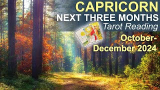 CAPRICORN NEXT THREE MONTHS quotAN IMPORTANT OFFER amp A BLESSED PATHquot tarot October to December 2024 [upl. by Fezoj603]