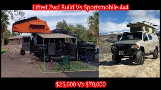 2wd vs 4wd  Do you really need a 4x4 Van for overlandingcamping  Build Vs Bought Sportsmobile [upl. by Tessil617]