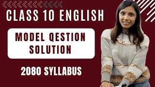 Class 10 SEE Model Question Solution  Class 10 English  Model Question  Exercise  SEE Exam [upl. by Port]