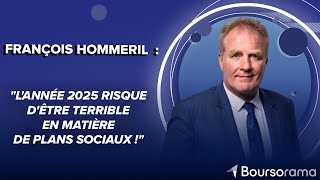 François Hommeril  quotLannée 2025 risque dêtre terrible en matière de plans sociaux quot [upl. by Ennailuj]