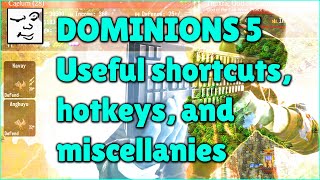 Some useful shortcuts amp hotkeys in Dominions 5 [upl. by Cobby866]