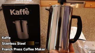 Kaffe Stainless Steel French Press Coffee Maker [upl. by Rask]