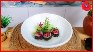 Tasty Nori Wraped Crispy Pork Tenderloin and Cod Rolls  Make Miniature Deep Fry Nori Wraped Rolls [upl. by Muslim]