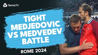 GRIPPING Hamad Medjedovic vs Daniil Medvedev Match  Rome 2024 Highlights [upl. by Cristionna820]