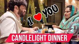 A Romantic Candlelight Dinner with Suhana 💋🧚🏻‍♀️💘  Special Moments Together 🫂❤️  Basheer Bashi [upl. by Anaytat]