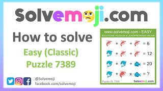 Solvemoji  How to solve Easy Classic 7389 [upl. by Potash]