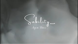 SABILITY  AYRAA STARR OFFICIAL LYRICS VIDEO [upl. by Down409]