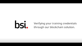 BSI Training Certificates [upl. by Maddis989]