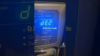 Kenmore washer D E2 error code appliancerepair [upl. by Edrock]