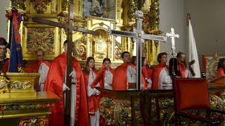 El Cristo de la Agonía tampoco pudo salir por la lluvia en la Semana Santa 2024 [upl. by Arikihs]