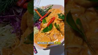 I Got To Try Thai Red Curry Noodles With Crab Curry At VStreet In Bangkok Thailand 🇹🇭 🦀 [upl. by Muna]