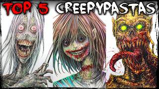 Drawing amp Reading Top 5 CREEPYPASTA Stories ✍️ [upl. by Yttisahc]