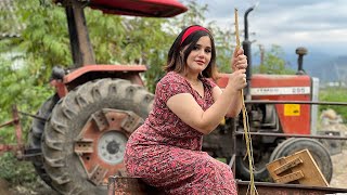 Life in Rural of Iran  Pasta Recipe You Can Eat Plateful by Plateful with Special Sauce🍝 [upl. by Yanahs630]