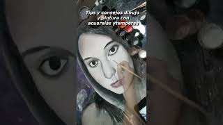 APRENDE A Dibujar Un Rostro Realista Con Acuarelas Sobre Papel arte acuarelas dibujo [upl. by Sandro]