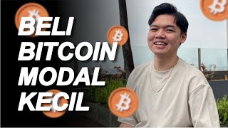 CARA BELI BITCOIN MODAL KECIL PAKAI APLIKASI BINANCE [upl. by Hildagard443]