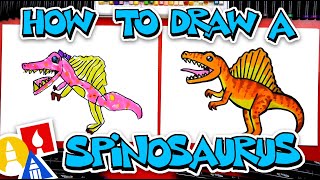 How To Draw A Spinosaurus Dinosaur [upl. by Foulk930]