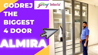 Godrej The Biggest 4 Door Almira  new Design  Almira GODREJ KREATION X3 ALMIRA GLASS DOOR 4 [upl. by Aerdnad679]