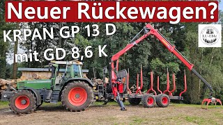 Neuer Rückewagen KRPAN GP 13 D mit GD 86 K  Ersteinsatz [upl. by Klarika]