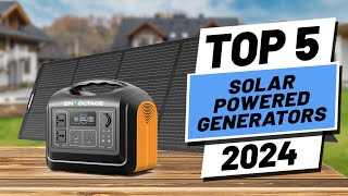 Top 5 BEST Solar Powered Generators in 2024 [upl. by Latsyc]