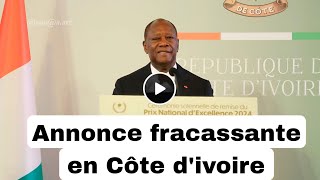 très très urgent en Côte divoire Alassane Ouattara met fin au débat présidentiel [upl. by Chadwick]