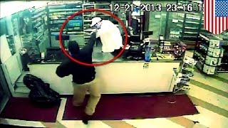 Gunman tries to rob Convenient Food Mart in Sandusky Ohio fail [upl. by Nolyaw893]