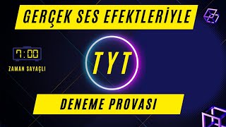 ZAMAN SAYAÇLI GERÇEK SES EFEKTLERİYLE TYT SINAV PROVASI tyt [upl. by Leunamme]