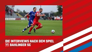 Die Interviews nach dem Spiel TSV Steinbach Haiger  Bahlinger SC [upl. by Acira]