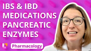 IBS amp IBD Medications Pancreatic Enzymes  Pharmacology  GI System  LevelUpRN [upl. by Rebor]