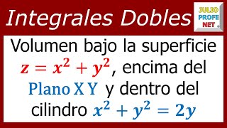 Volumen hallado con integral doble en coordenadas polares [upl. by Doersten]