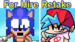 Friday Night Funkin VS Dorkly Sonic For Hire  Funkin for Hire Retake FANMADE DEMO FNF Mod [upl. by Donahoe691]