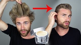 Haarstyling TUTORIAL für Männer mit LUXUSHAARWACHS quotFriedrichquot 💯 [upl. by Akenal]