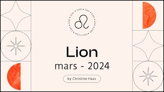 Horoscope Lion ♌️ Mars 2024 🪷 par Christine Haas [upl. by Freudberg]