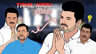 Vijay Thalapathy tamil nadu politics  mannar achi Olippu  Tamil cartoon  Politics animation tvk [upl. by Ahsinnod730]