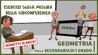 Esercizi sulla misura della circonferenza  Geometria  Scuola Media [upl. by Parsaye]