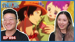 ACE VISITED WANO 😭  One Piece Episode 894 Couples Reaction amp Discussion [upl. by Astrea]