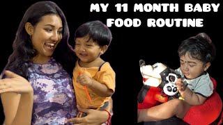 11 MONTH BABY FOOD ROUTINE🥰 [upl. by Marni]