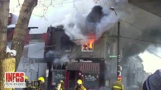 Incendie rue Champflour à TroisRivières [upl. by Ygief]