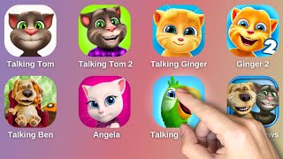 TALKING TOM 12 TALKING GINGER 12 TALKING BEN TALKING ANGELA TALKING PIERRE TALKING NEWS [upl. by Hanna]